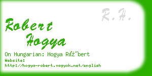 robert hogya business card